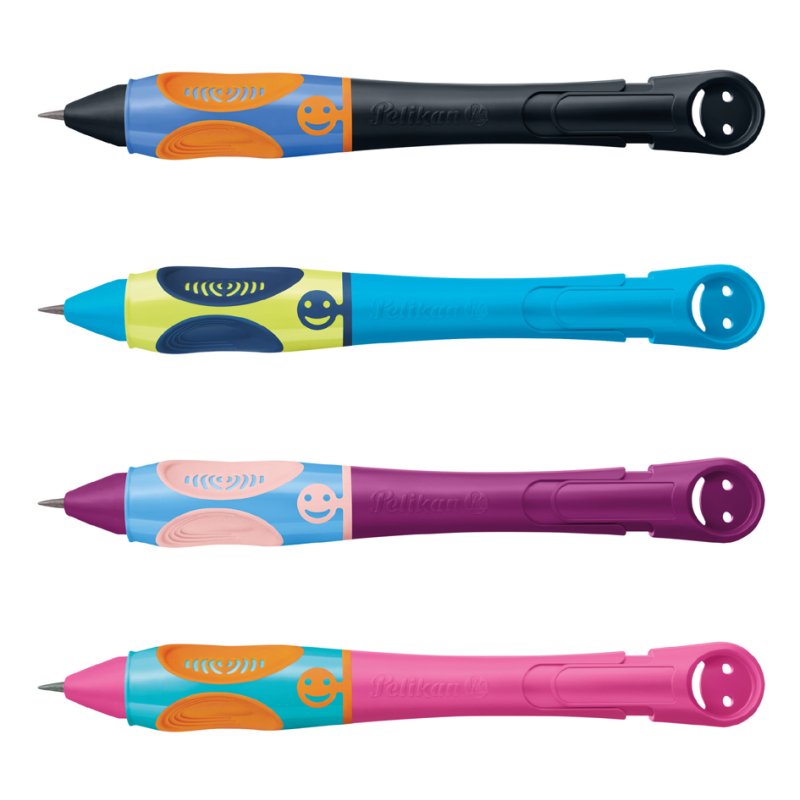 Pelikan griffix crayon neon black, droitier, HB 2,0 mm, noir/orange